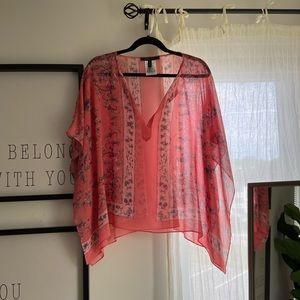 BCBG Maxazria Sheer Blouse